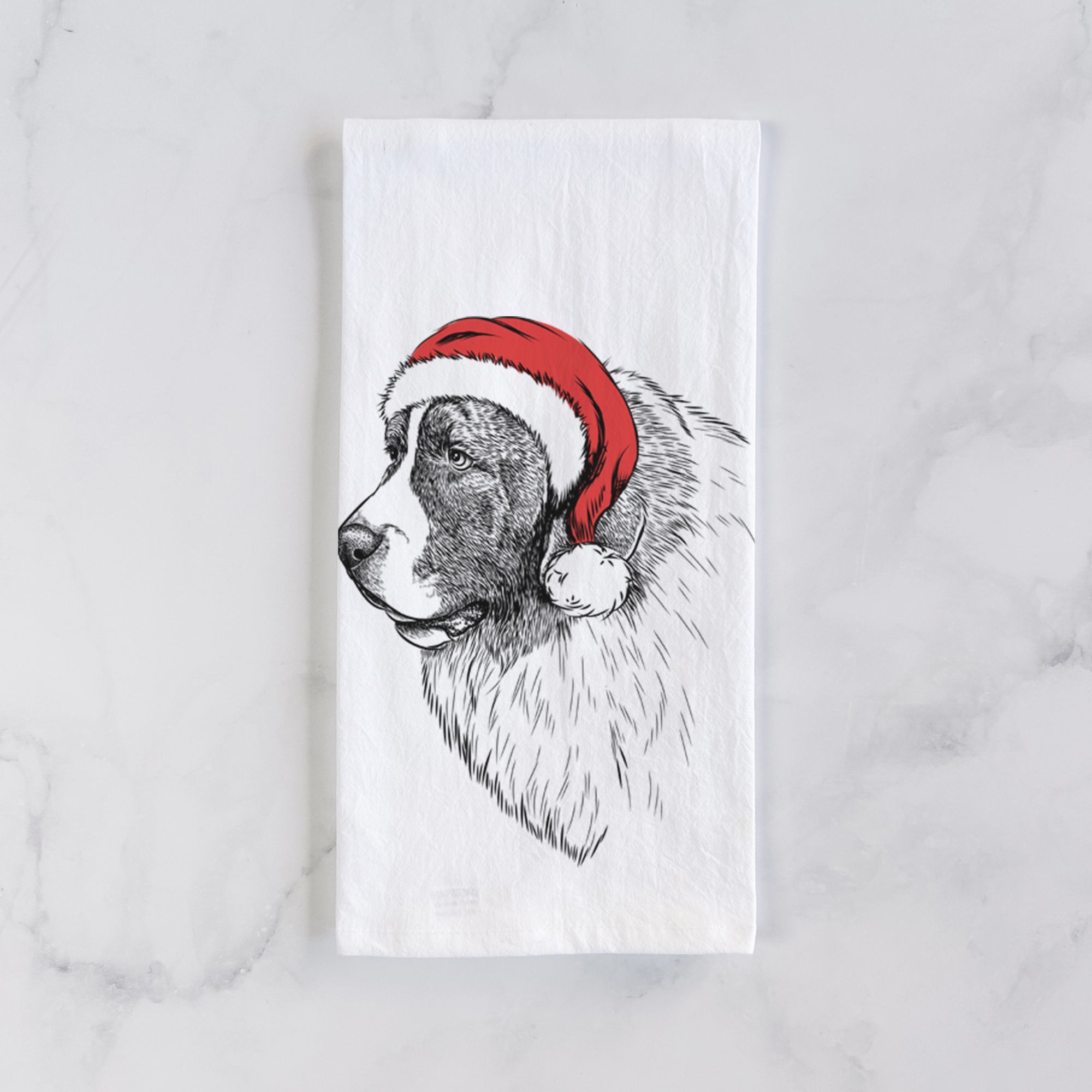 Magnus the Pyrenean Mastiff Tea Towel