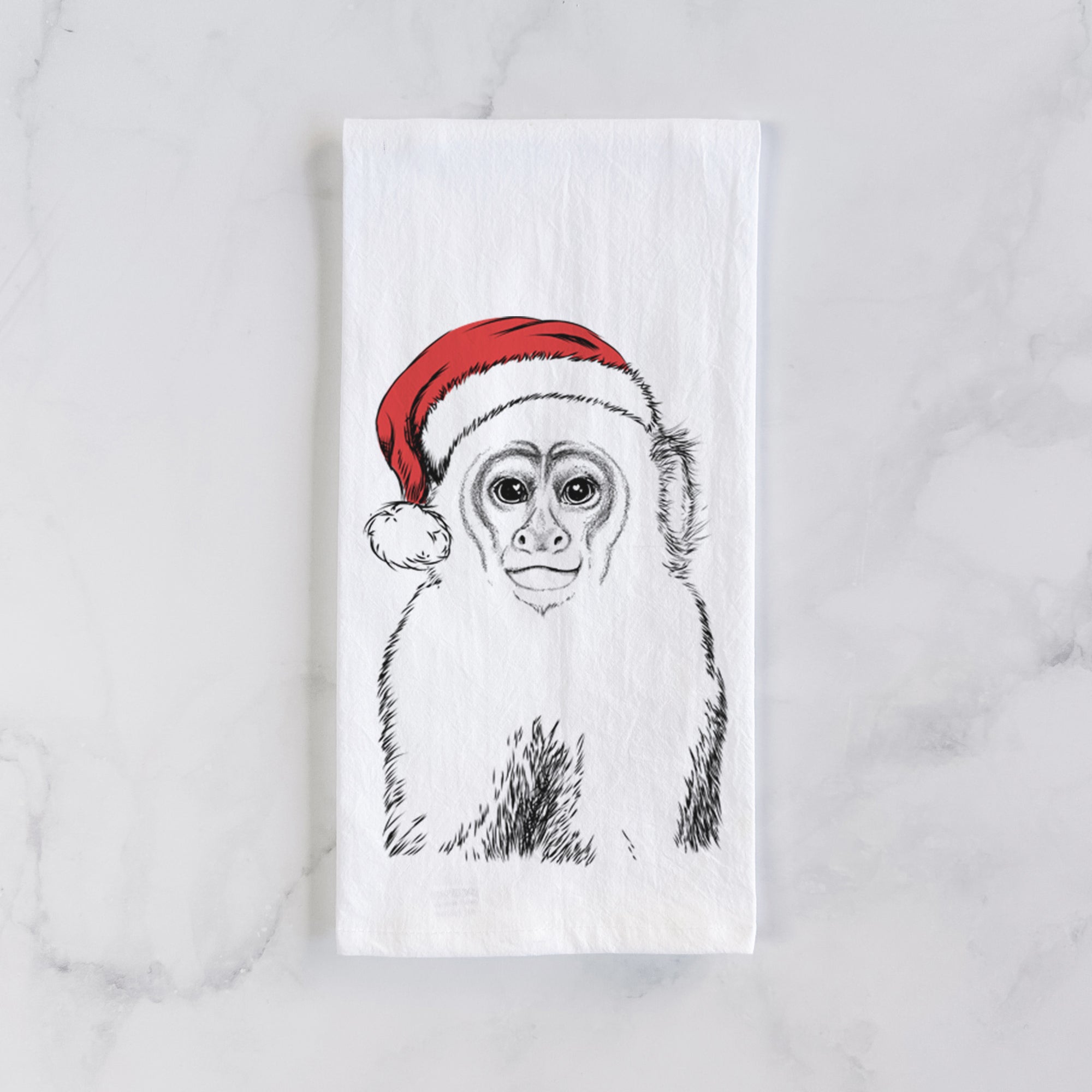 Marcel the Capuchin Monkey Tea Towel