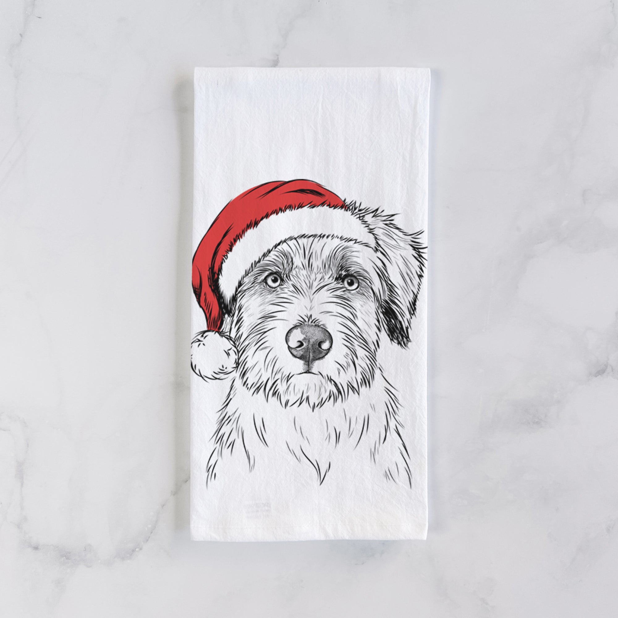 Marek the Bernedoodle Tea Towel