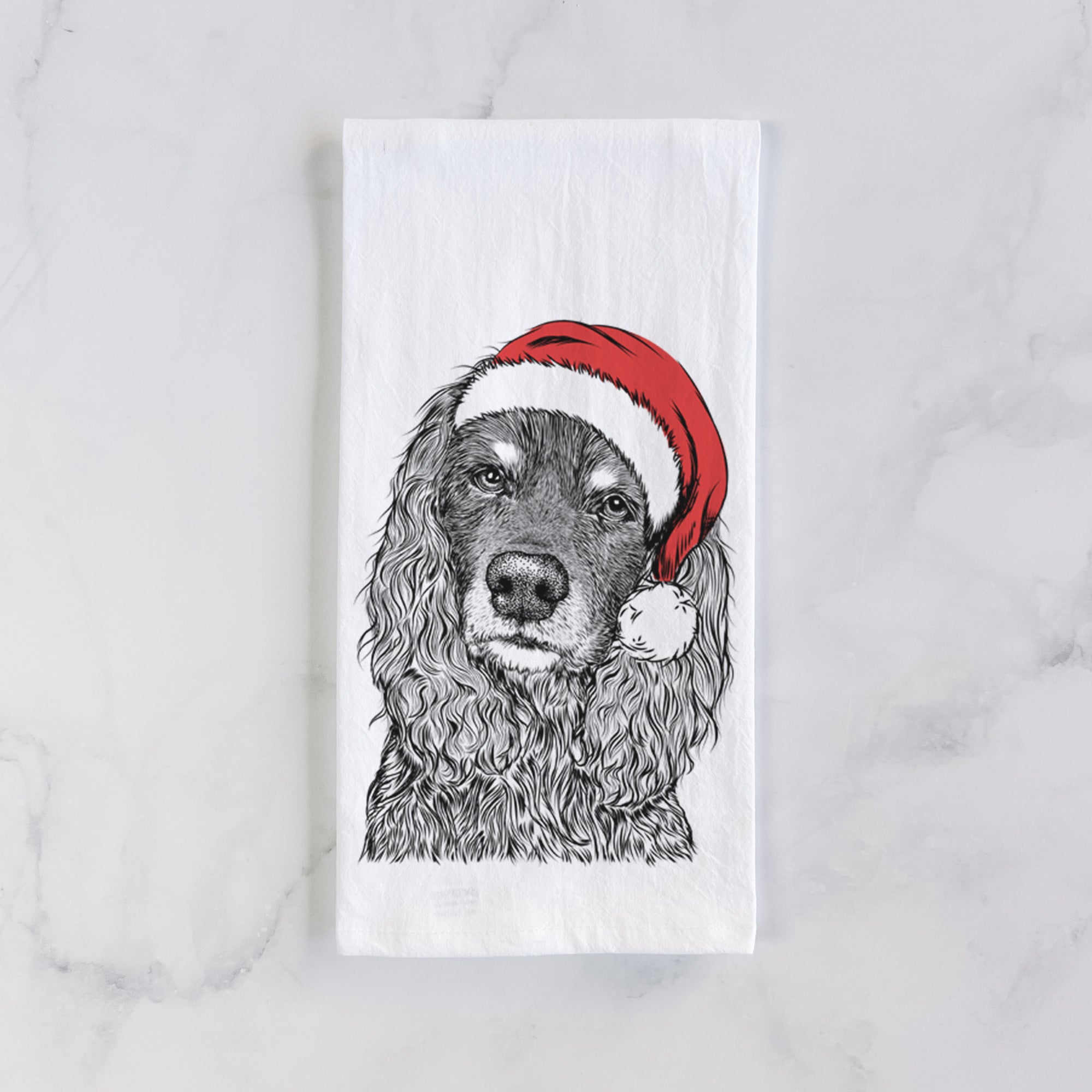 Marley Boy the American Cocker Spaniel Tea Towel