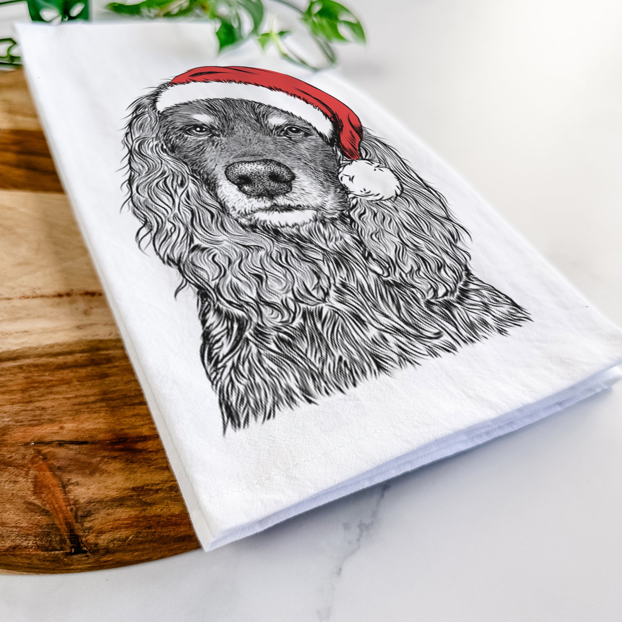 Marley Boy the American Cocker Spaniel Tea Towel