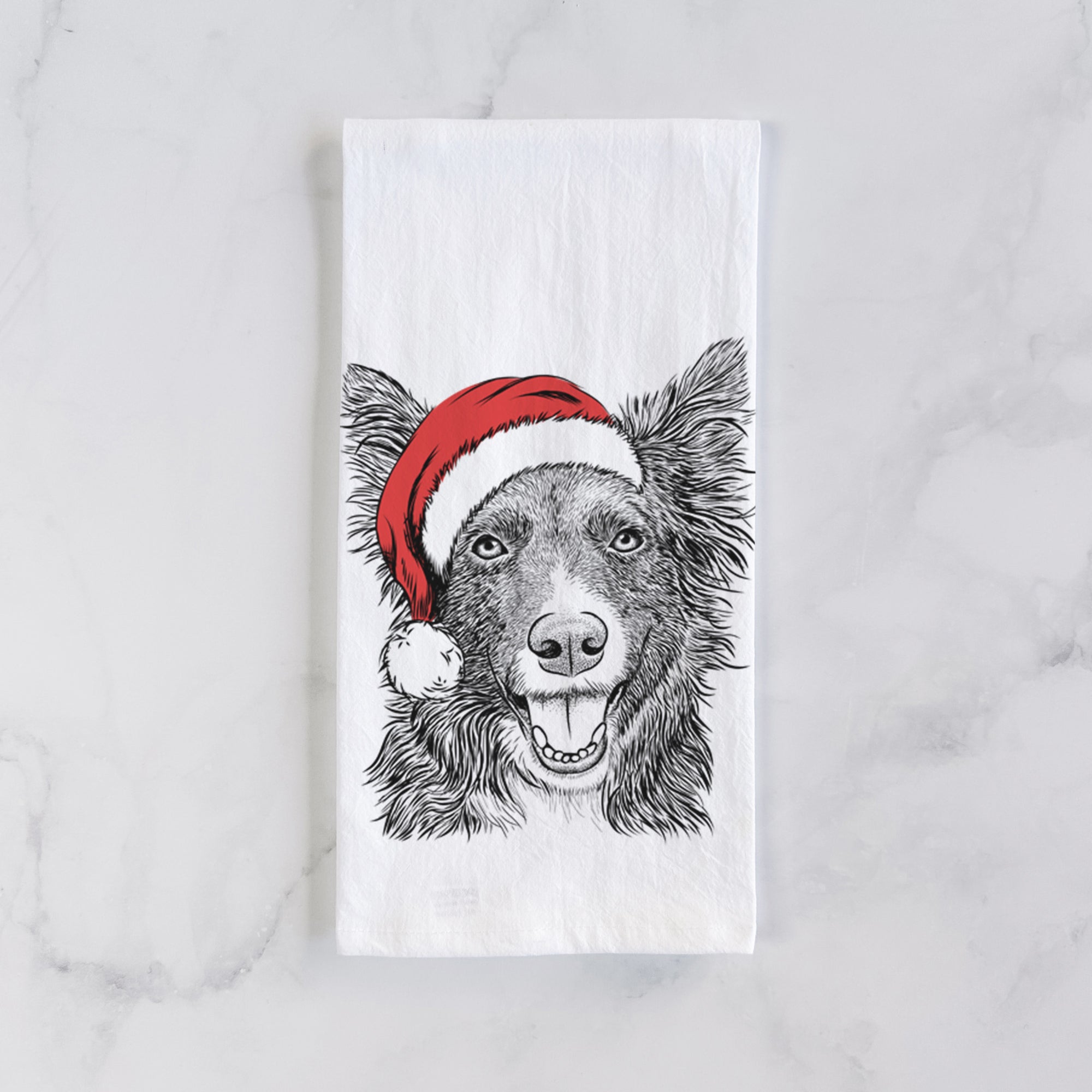 Marti the Border Collie Tea Towel