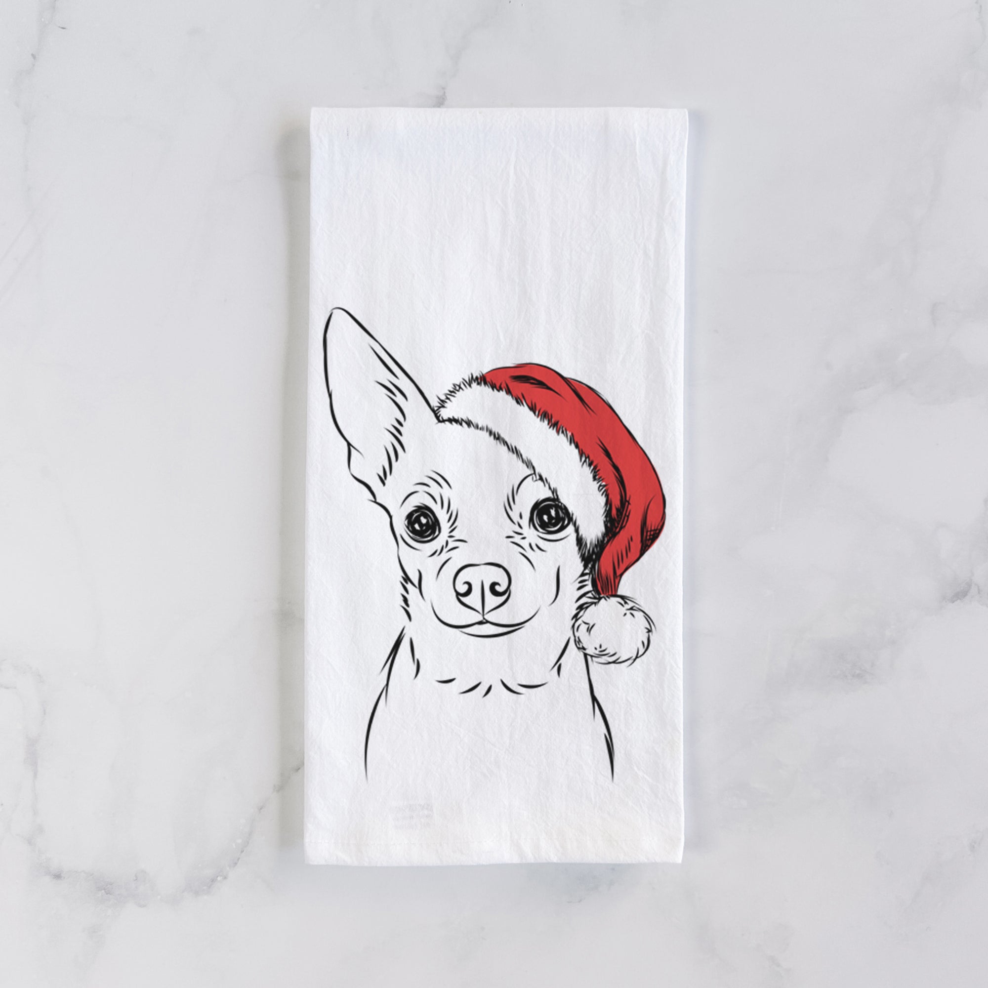 Martini the Chihuahua Tea Towel