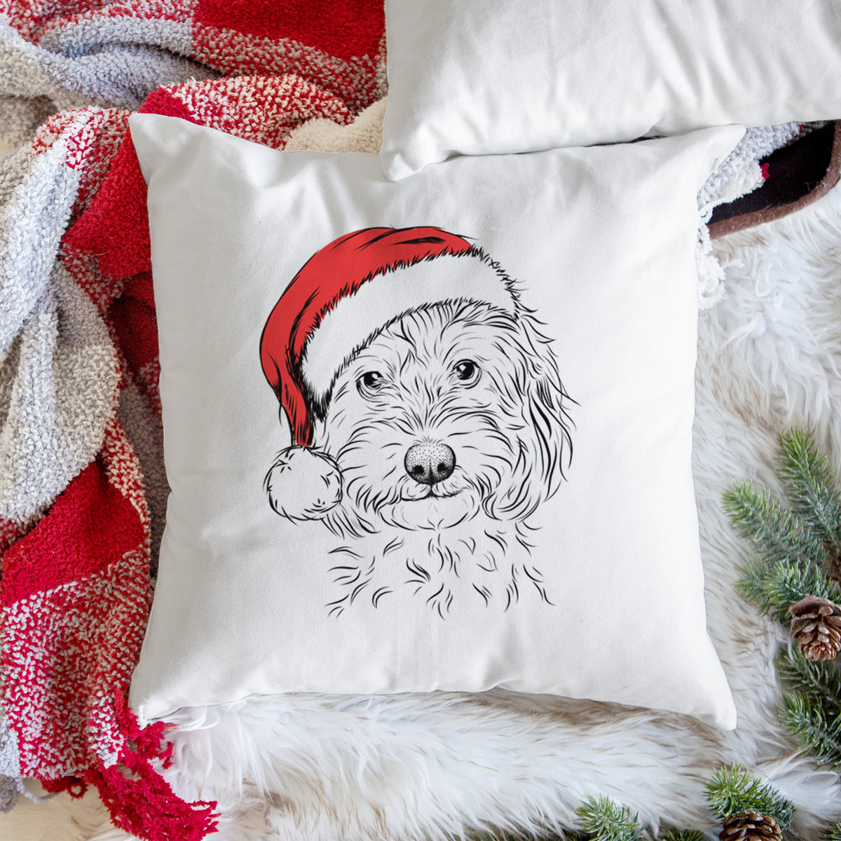 Mason the Cavapoo - Throw Pillow Cover