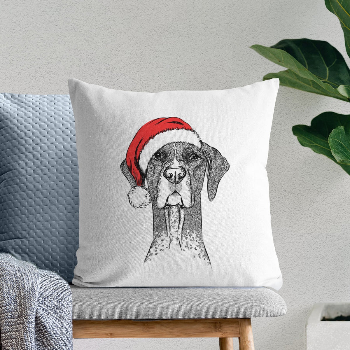 Mattis the German Shorthaired Pointer - Throw Pillow Cover