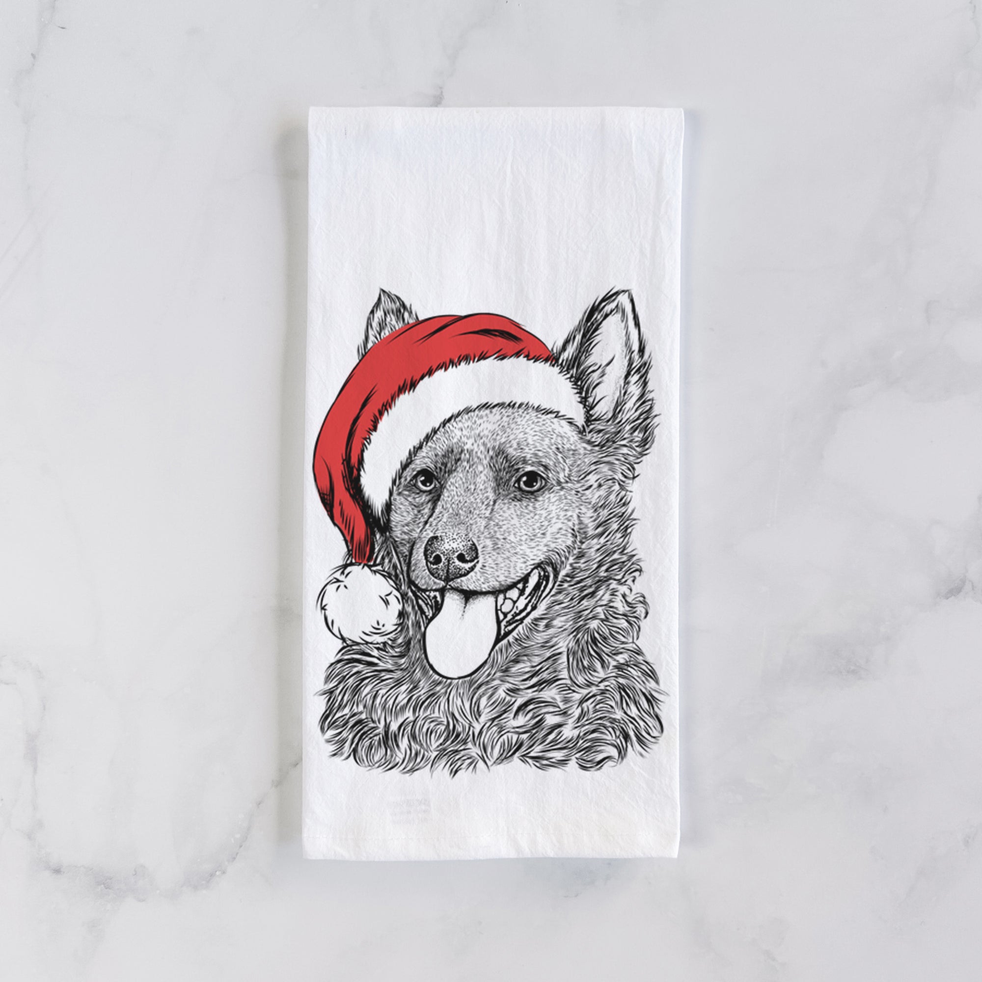 Maximo the Mudi Tea Towel