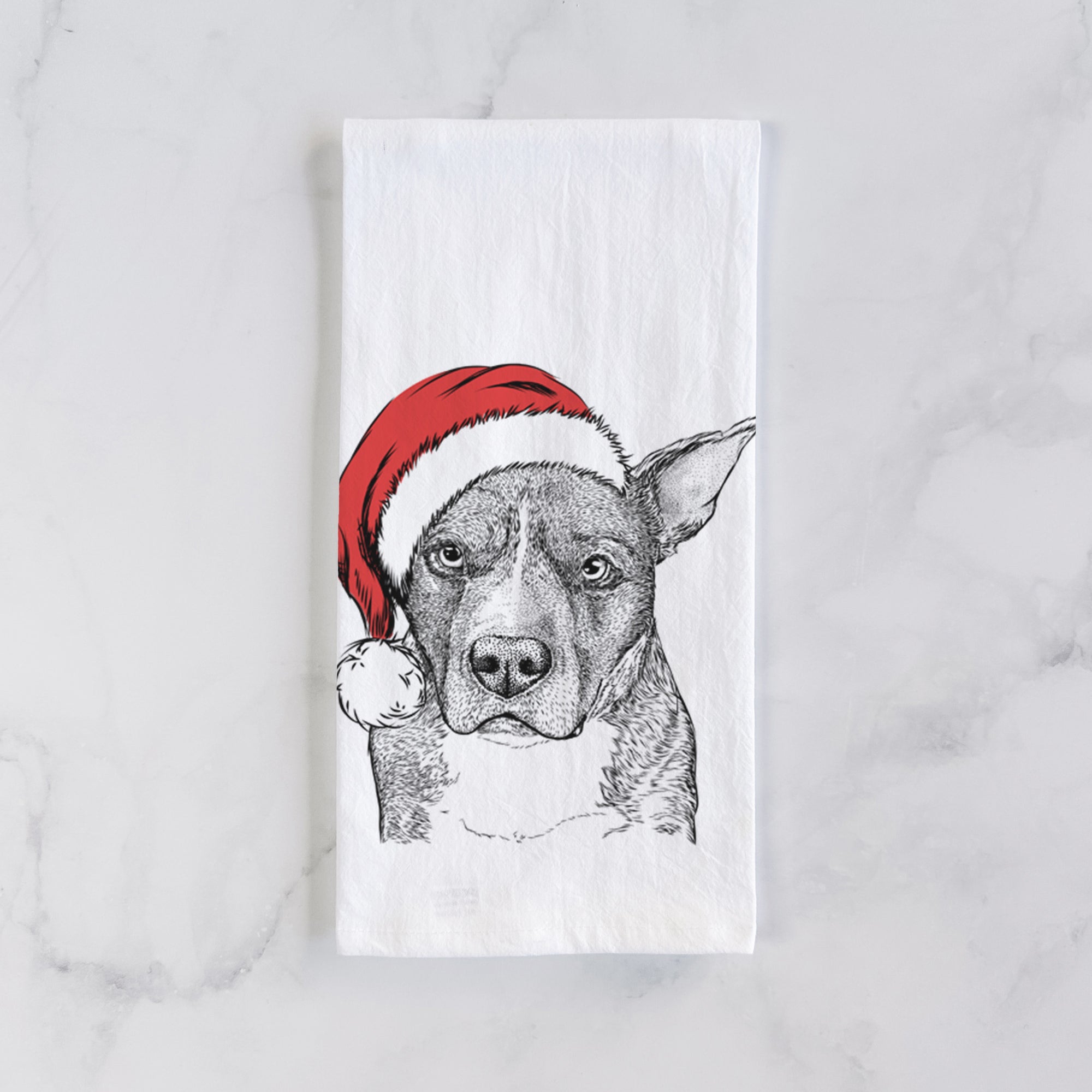 Mercy the Pitbull Tea Towel