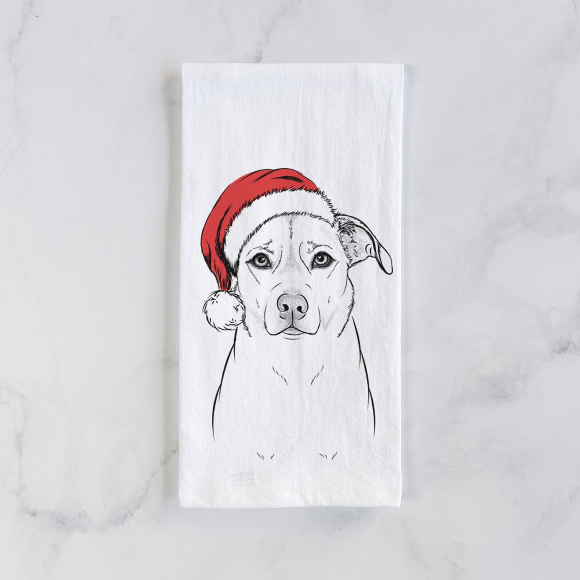 Mica the Labrador Pittbull Mix Tea Towel