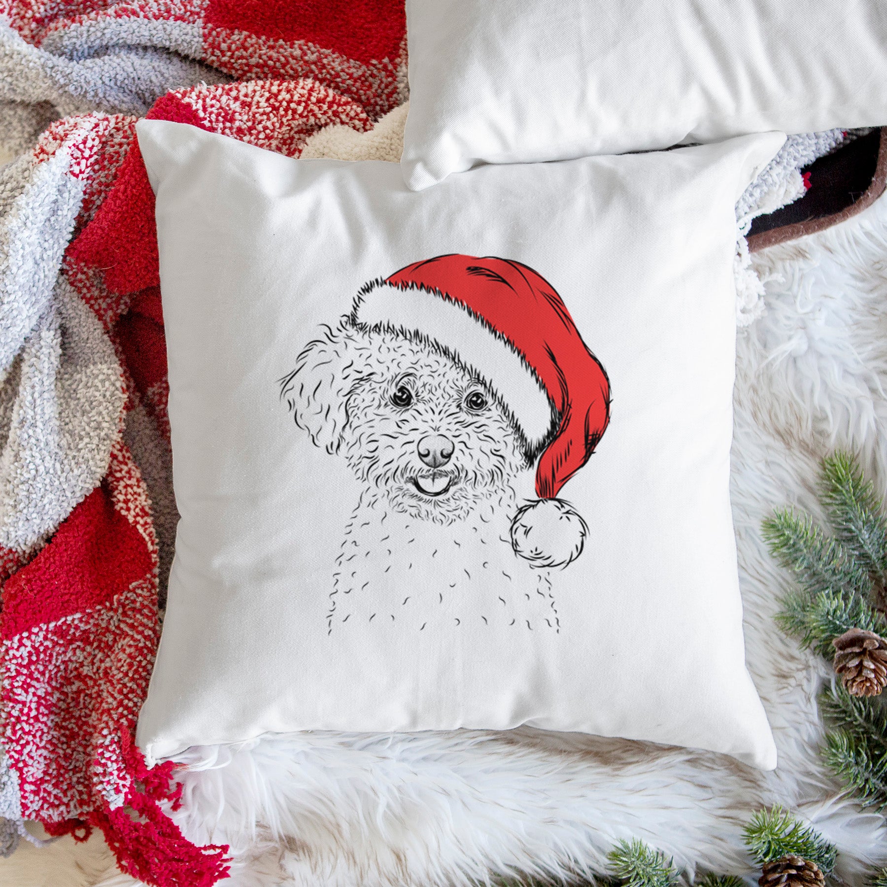 Mickey the Bichon Frise - Throw Pillow Cover
