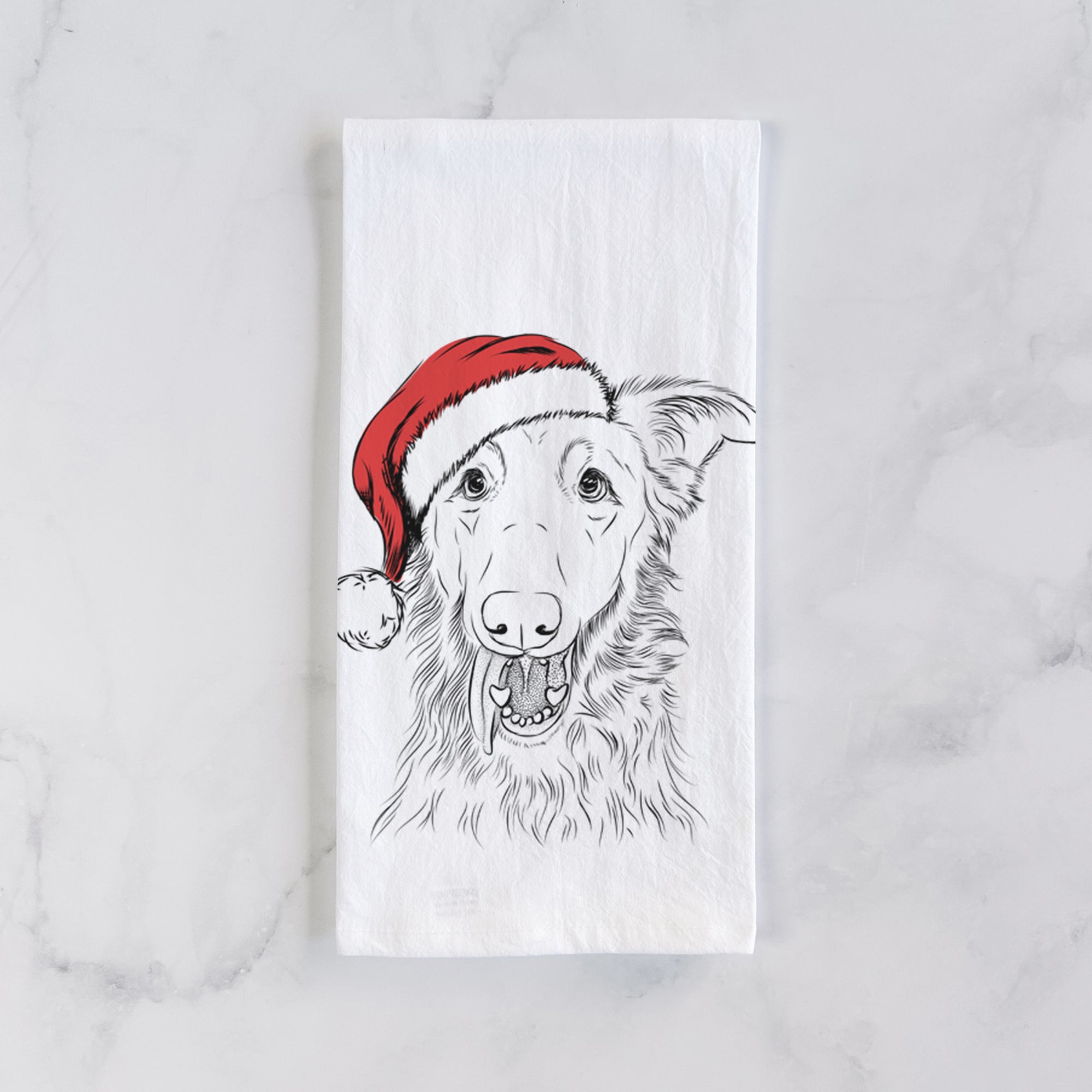 Mila the Mixed Breed Tea Towel