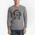 Santa Milo Fluff the Sheepadoodle - Men's Heavyweight 100% Cotton Long Sleeve