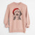 Santa Milo Fluff the Sheepadoodle - Unisex Pigment Dyed Crew Sweatshirt