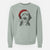 Santa Milo Fluff the Sheepadoodle - Unisex Pigment Dyed Crew Sweatshirt