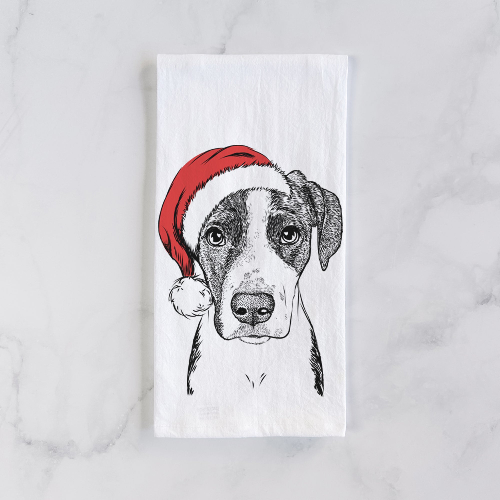 Milo the Mixed Breed Tea Towel