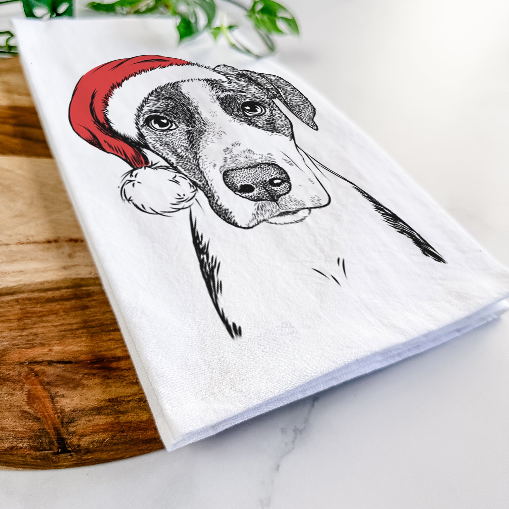 Milo the Mixed Breed Tea Towel