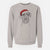 Santa Milton the Schnauzer - Unisex Pigment Dyed Crew Sweatshirt