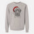 Santa Milton the Soft Coated Wheaten Terrier - Unisex Pigment Dyed Crew Sweatshirt