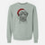 Santa Milton the Soft Coated Wheaten Terrier - Unisex Pigment Dyed Crew Sweatshirt