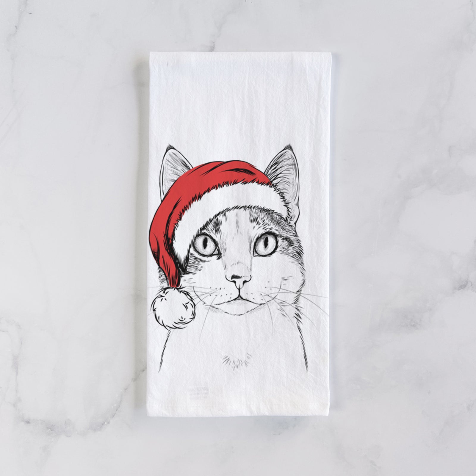Mini Griffin the Domestic Shorthair Cat Tea Towel