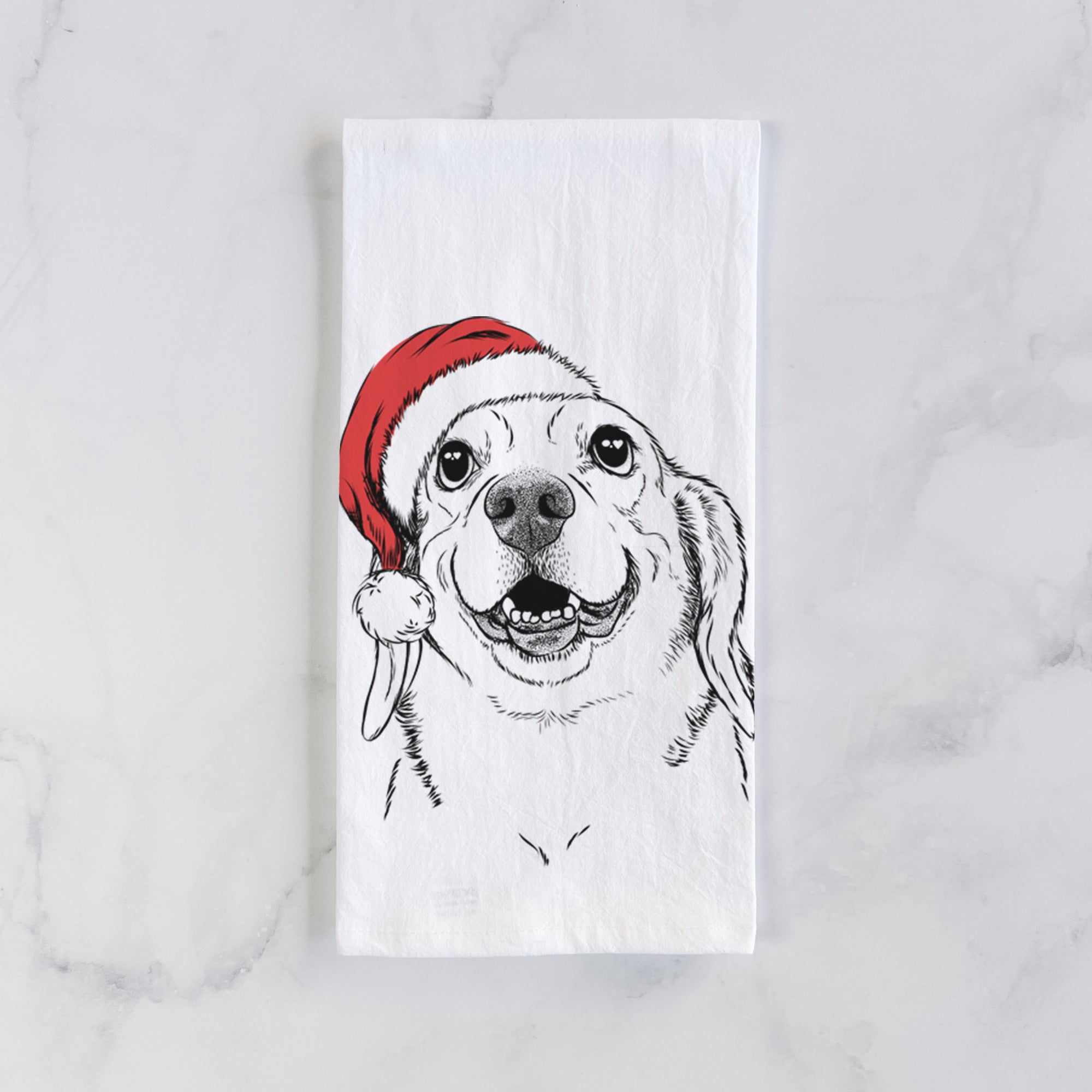 Minnie the Corgle Tea Towel