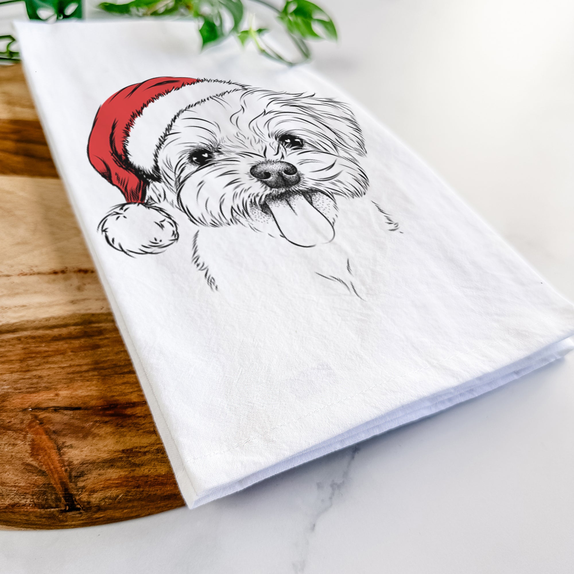 Mochi the Maltese Tea Towel