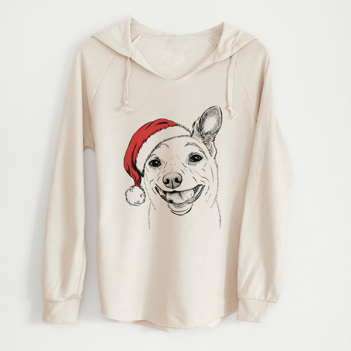 Santa Mortimer the Mixed Breed - Cali Wave Hooded Sweatshirt