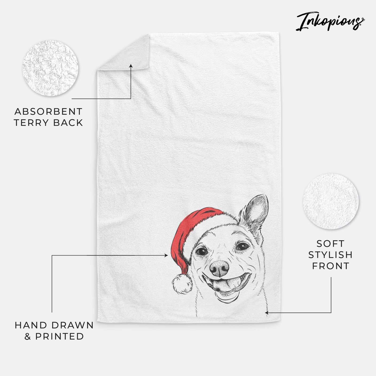 Mortimer the Mixed Breed Premium Hand Towel