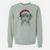 Santa Myrtle Mae the Aussiedoodle - Unisex Pigment Dyed Crew Sweatshirt