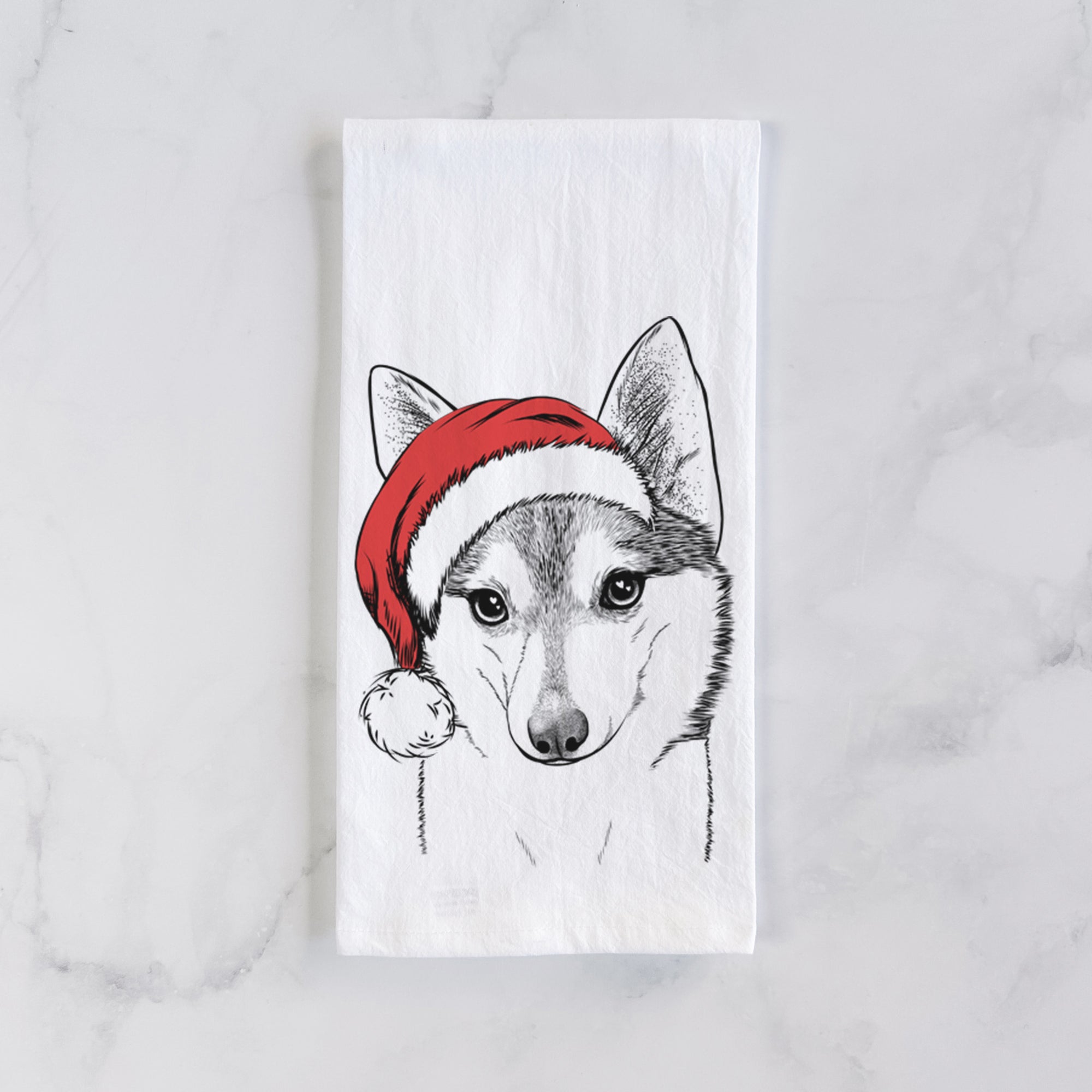 Nami the Alaskan Klee Kai Tea Towel