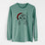 Santa Nell the Tabby Cat - Men's Heavyweight 100% Cotton Long Sleeve