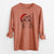 Santa Nell the Tabby Cat - Men's Heavyweight 100% Cotton Long Sleeve