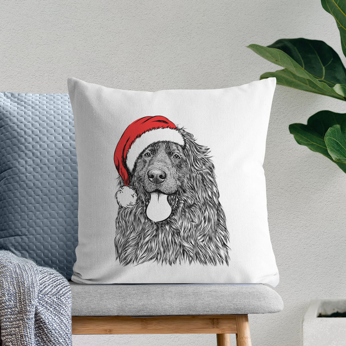 Neptune the Newfoundland - Throw Pillow Cover
