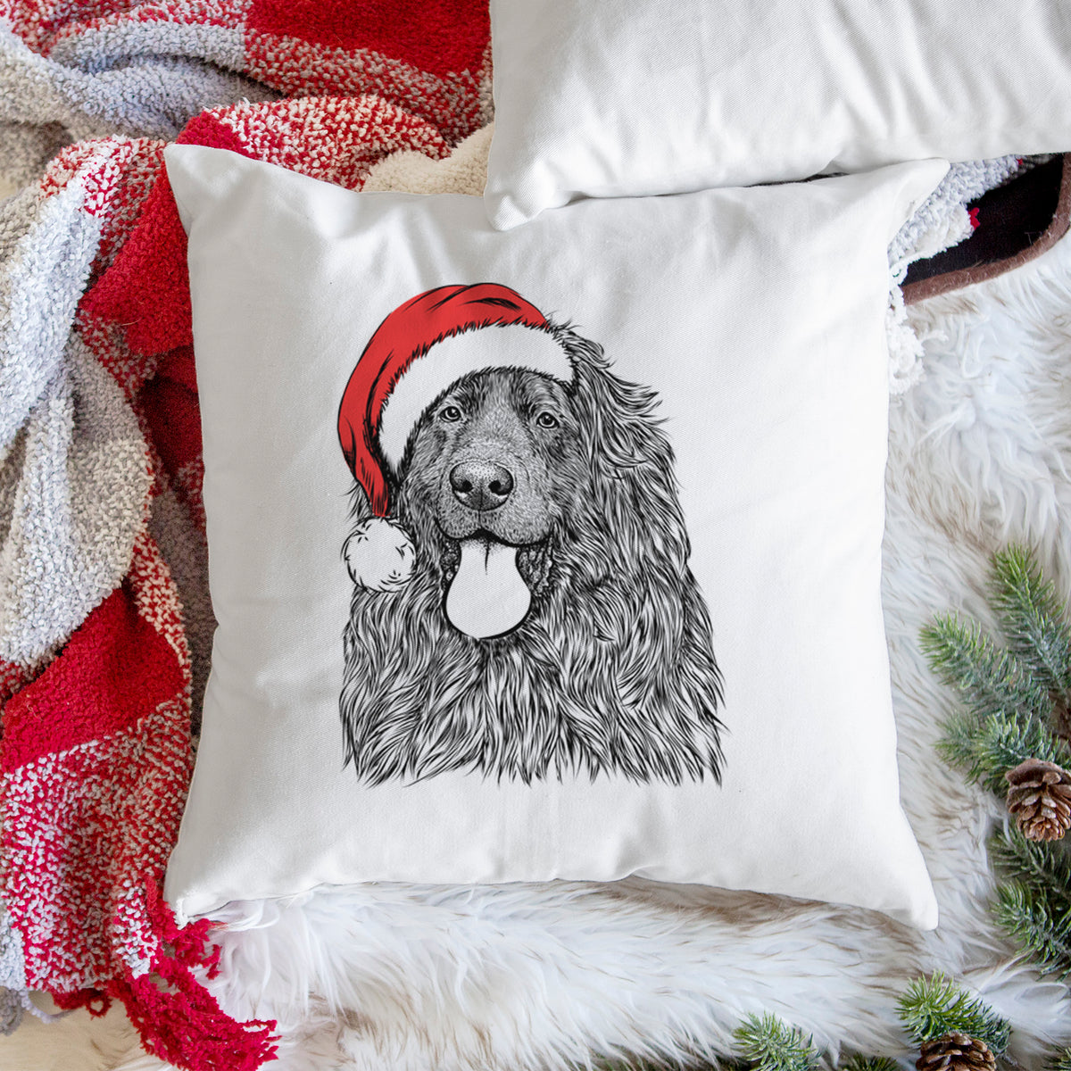 Neptune the Newfoundland - Throw Pillow Cover