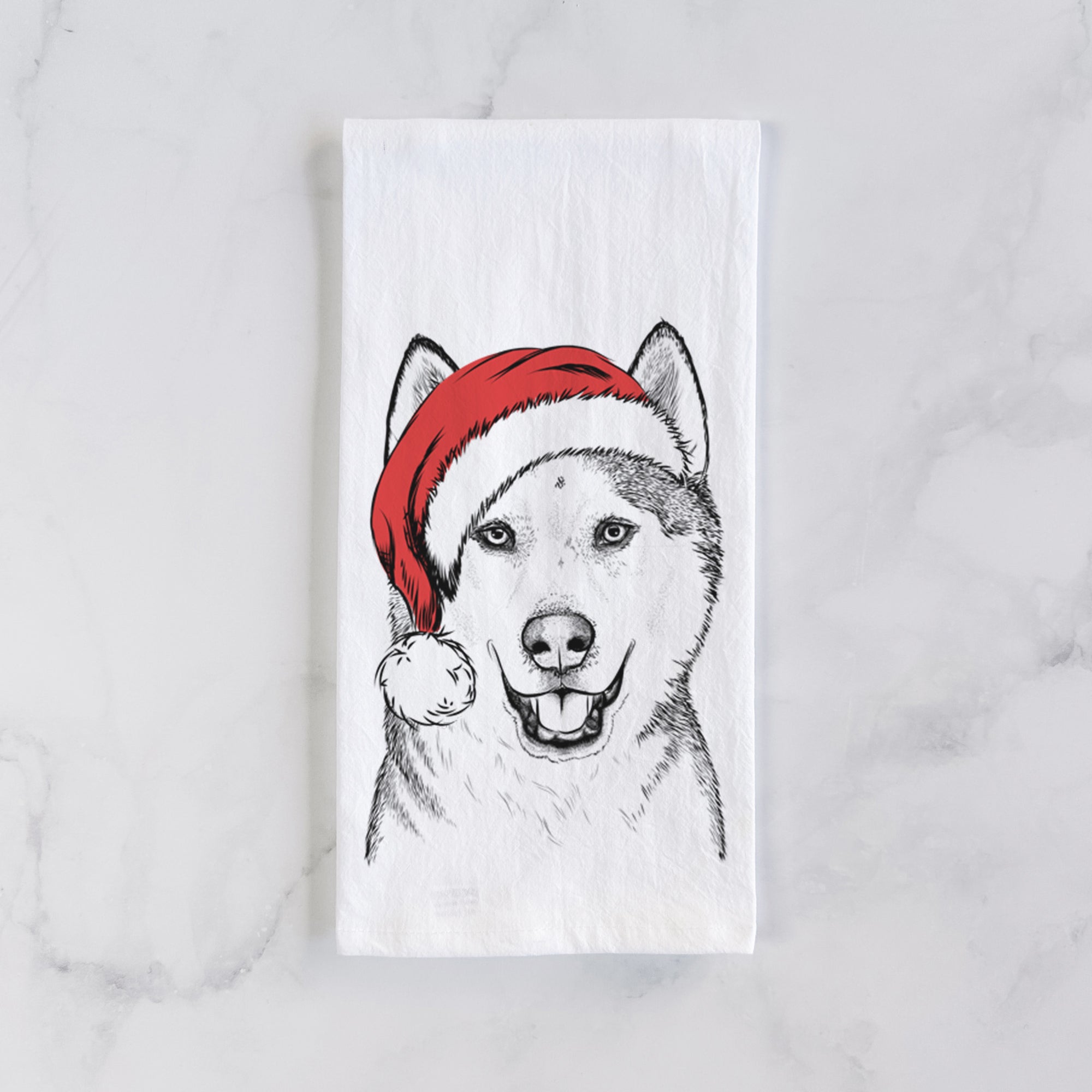 Nika the Siberian Husky Tea Towel