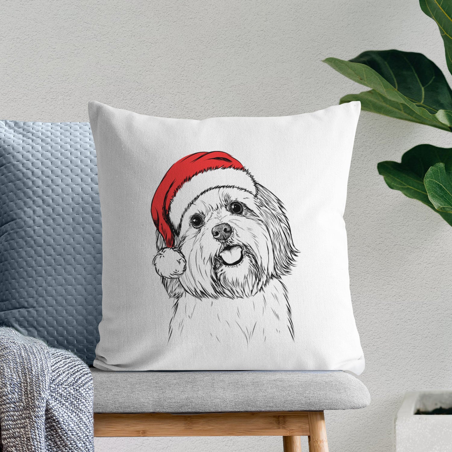 Nikka the Lowchen - Throw Pillow Cover