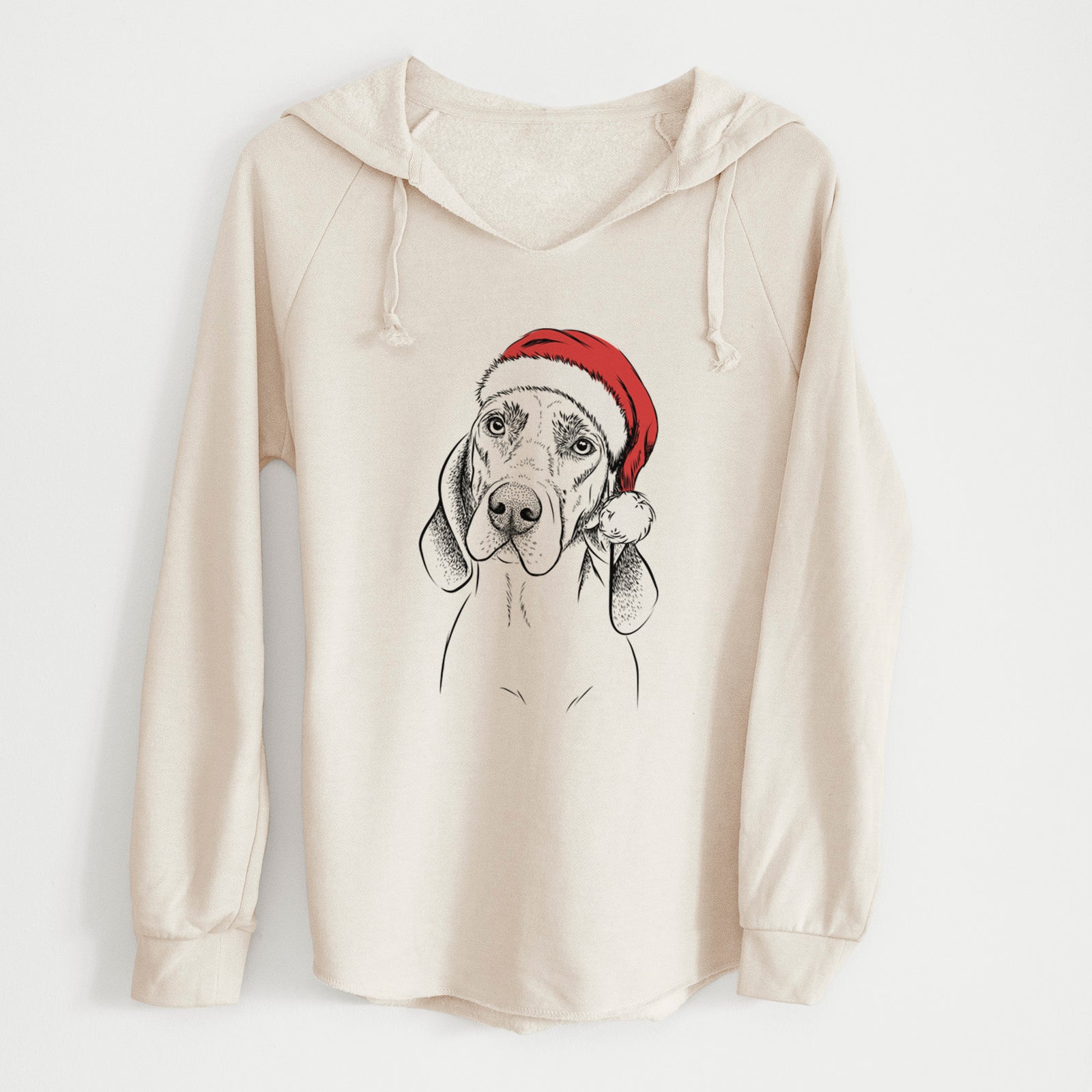 Santa Norman the Plott Hound - Cali Wave Hooded Sweatshirt