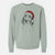 Santa Norman the Plott Hound - Unisex Pigment Dyed Crew Sweatshirt