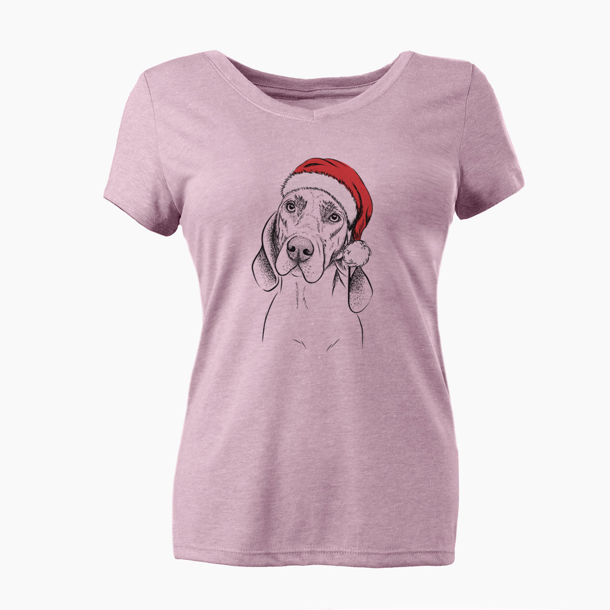 Santa Norman the Plott Hound - Women's Perfect V-neck Shirt