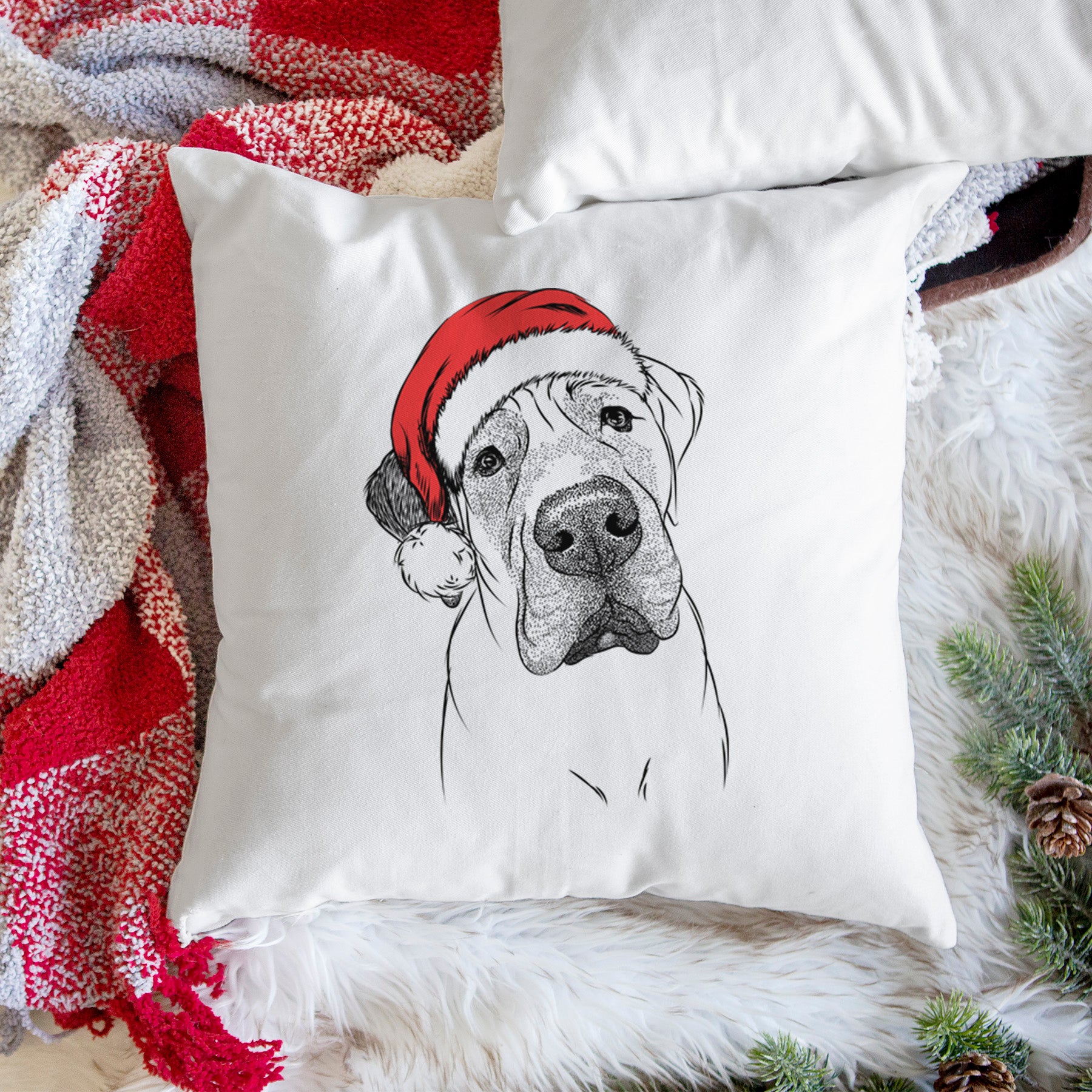 Nutterbutter the English Mastiff - Throw Pillow Cover