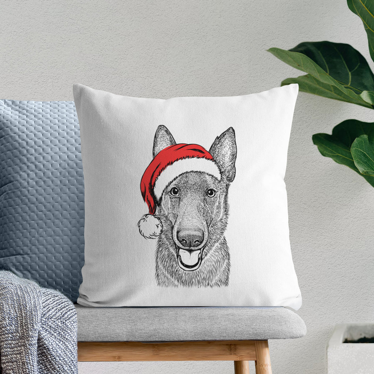 Nyx the German Shepherd - Throw Pillow Cover