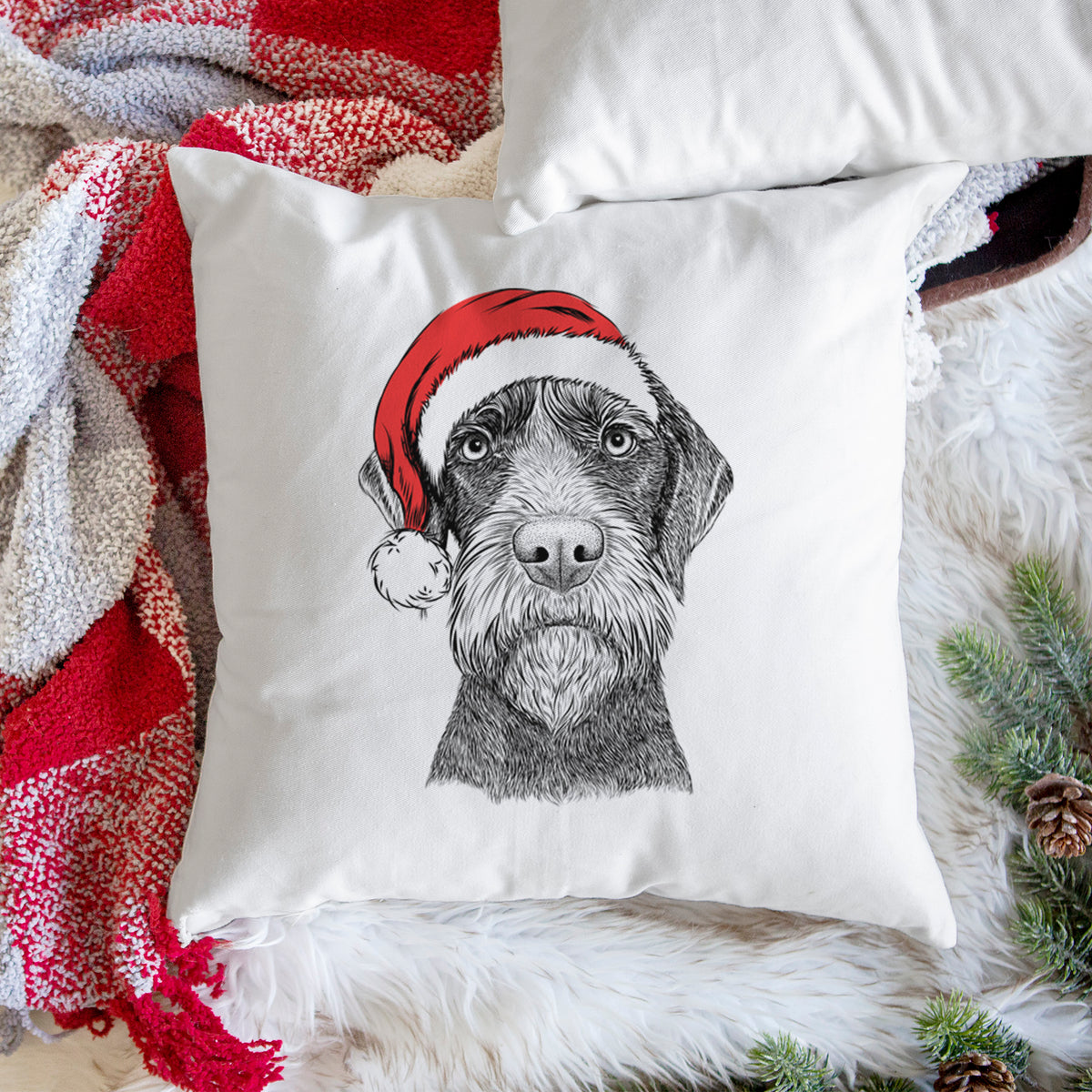 Oakley the Pudelpointer - Throw Pillow Cover