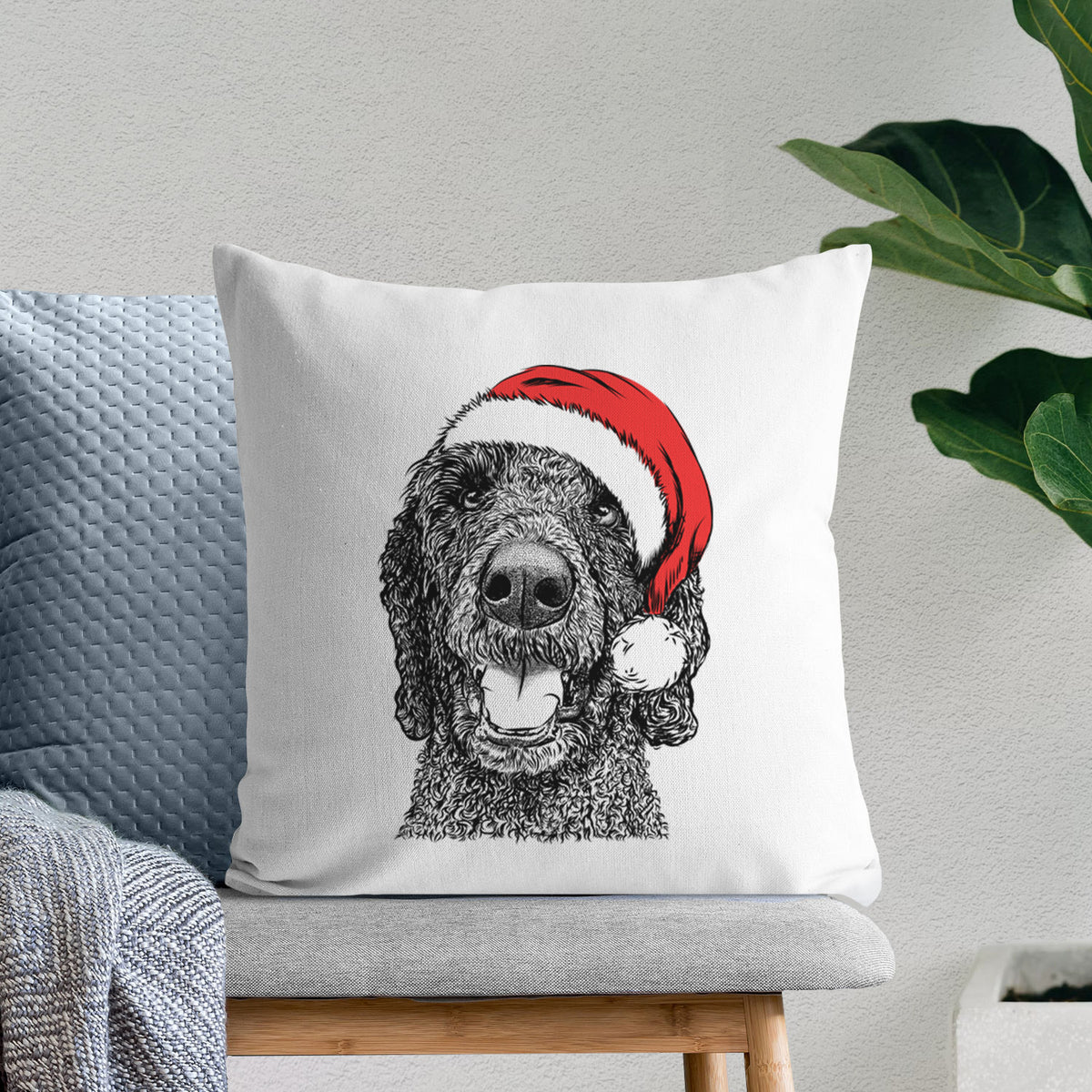 Obi James the Goldendoodle - Throw Pillow Cover