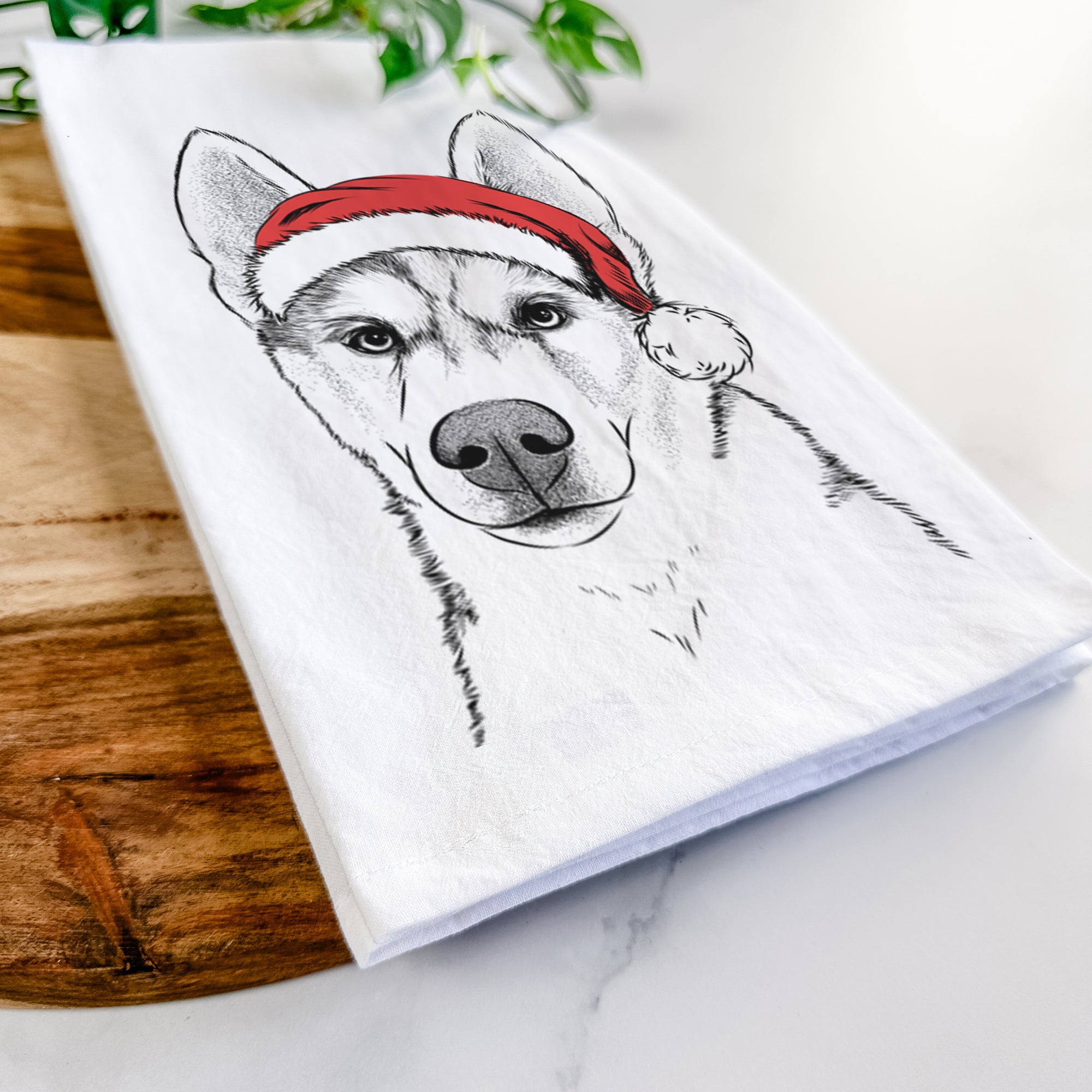 Odin the Siberian Husky Tea Towel