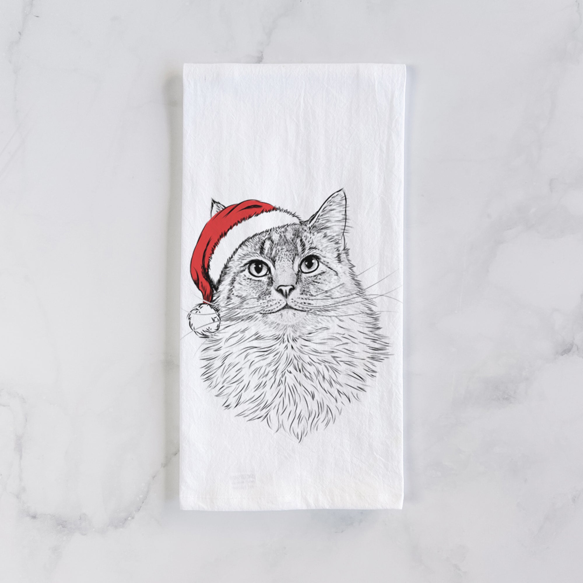 Olive the Cat Tea Towel