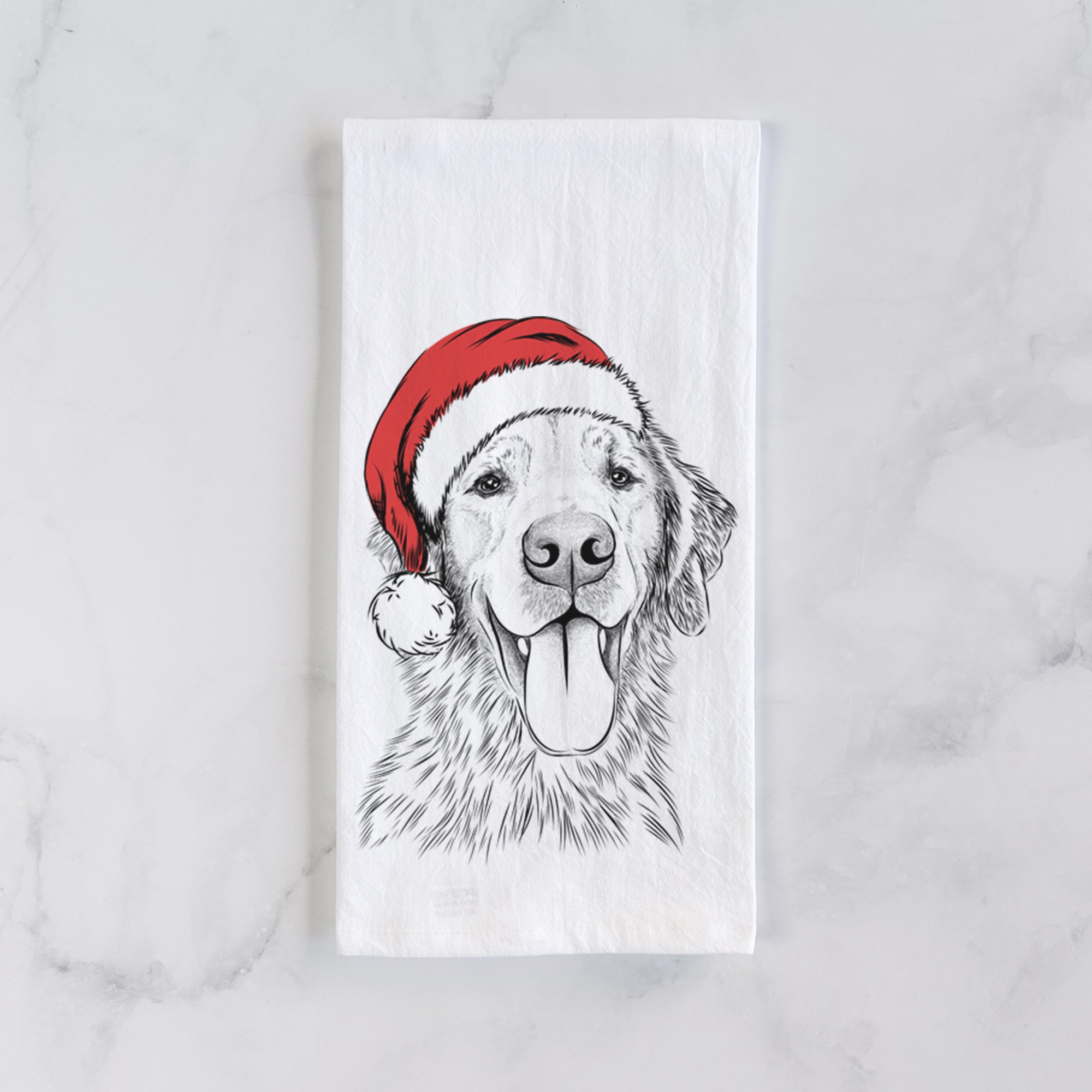 Oliver Tredup the Golden Retriever Tea Towel