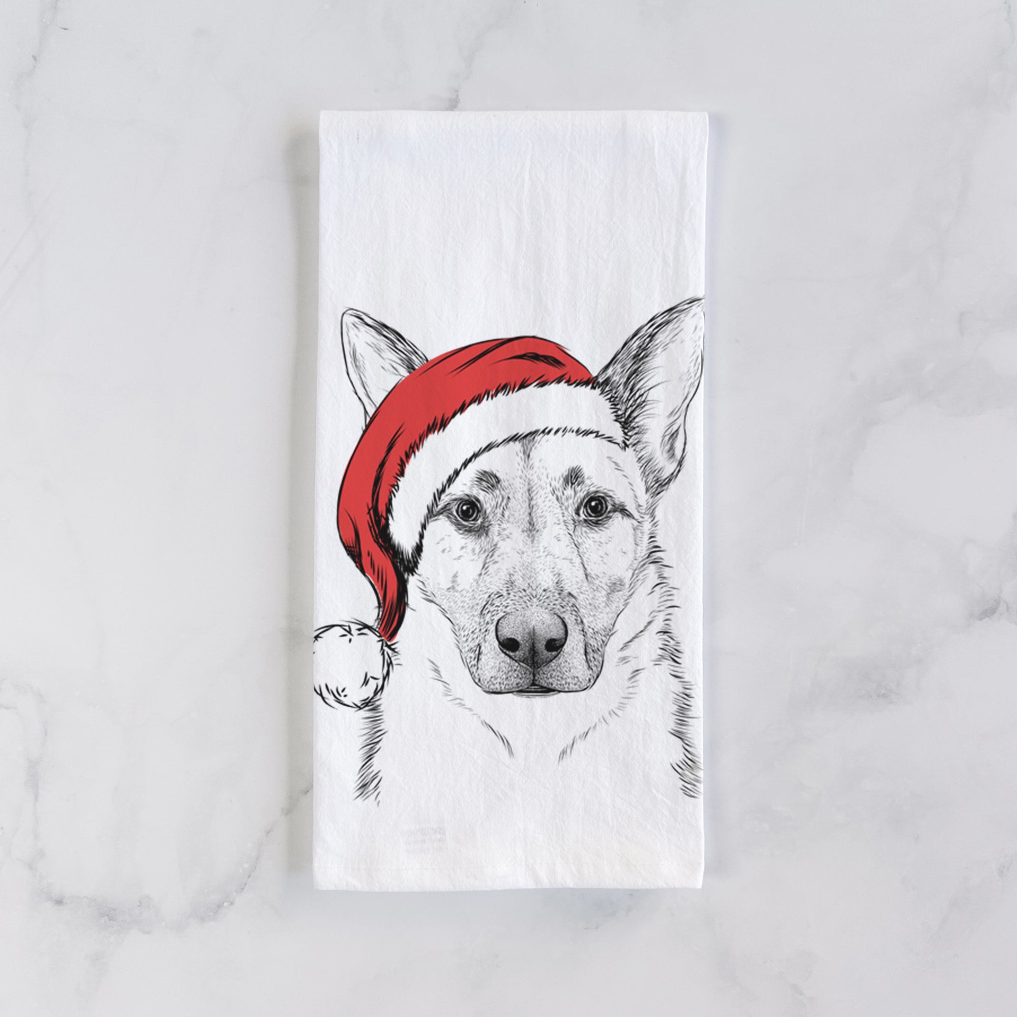 Oliverno the German Shepherd Tea Towel