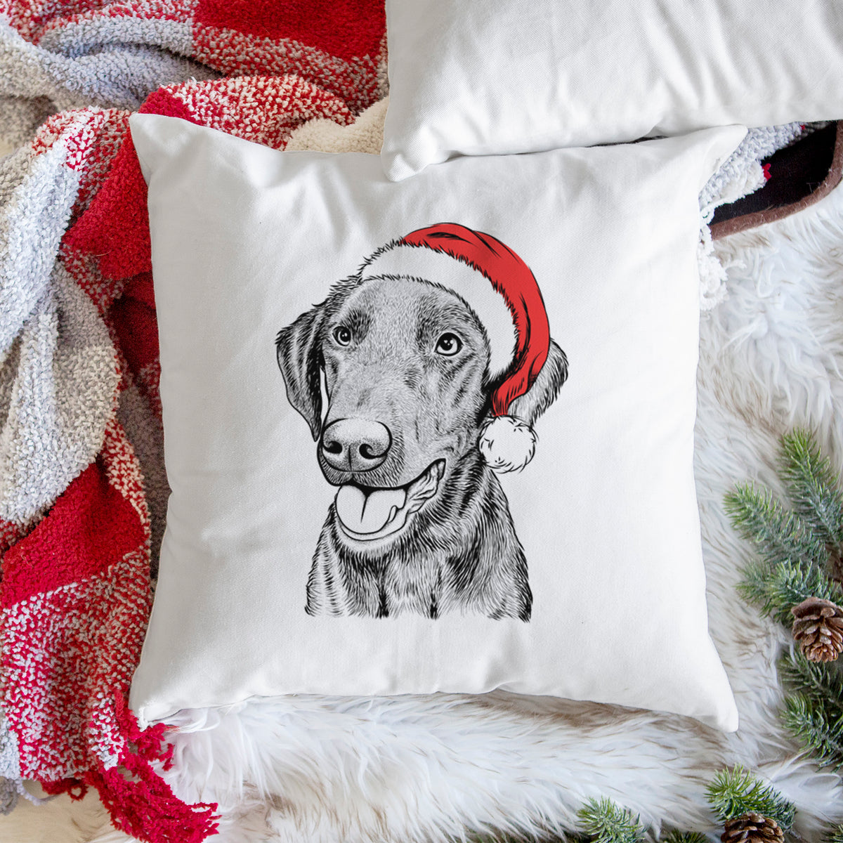 Onyx the Labrador Retriever - Throw Pillow Cover
