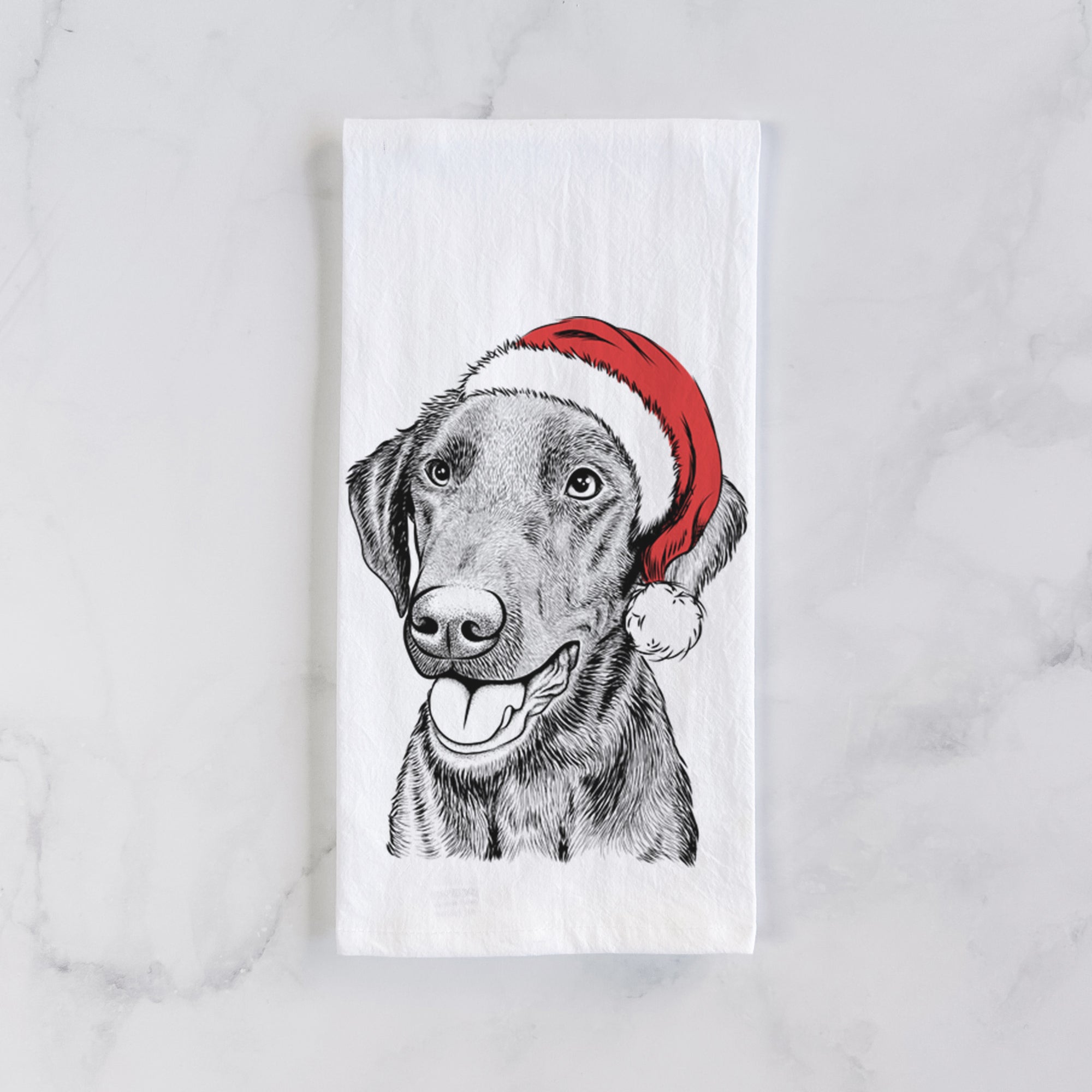 Onyx the Labrador Retriever Tea Towel