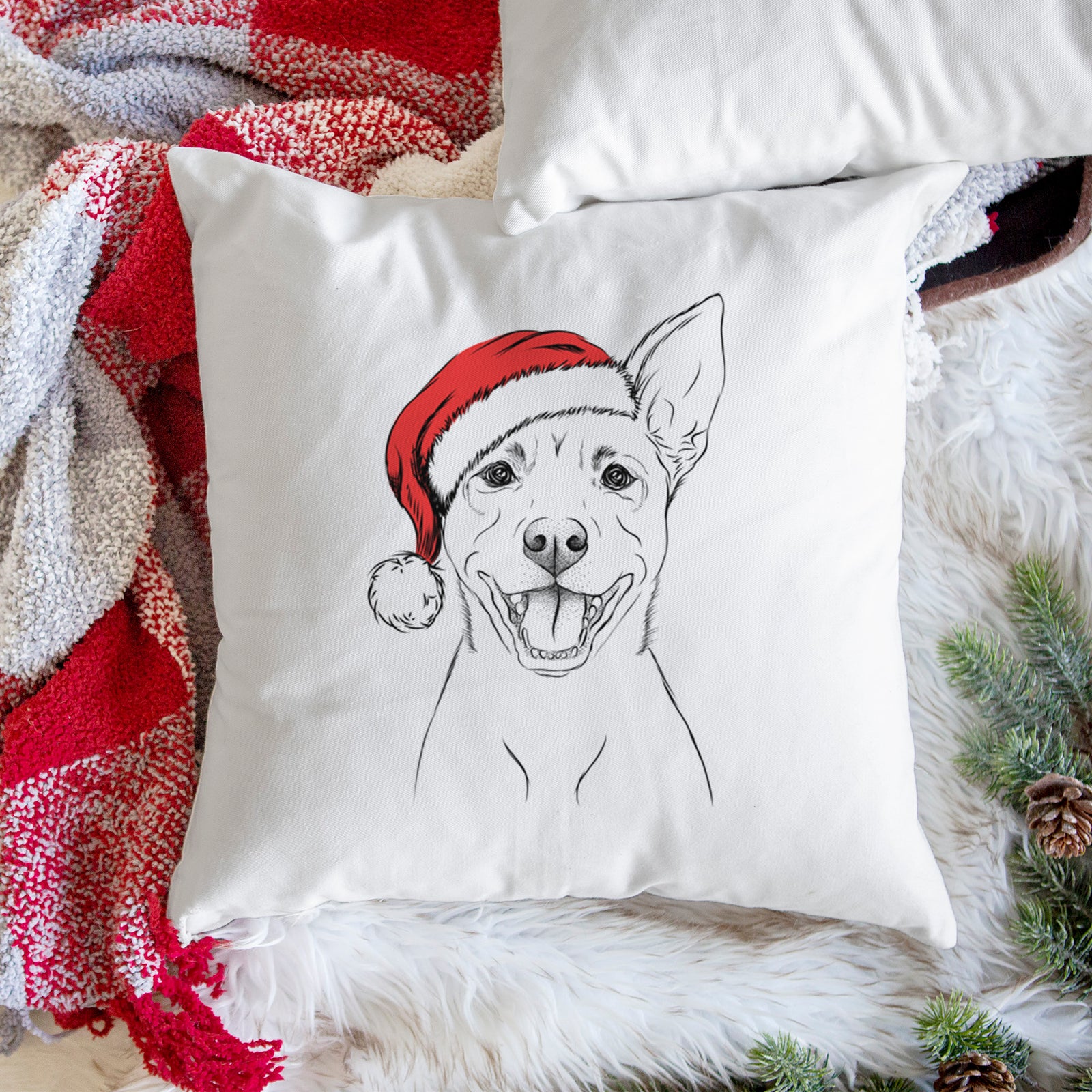 Orange the Carolina Dog - Throw Pillow Cover