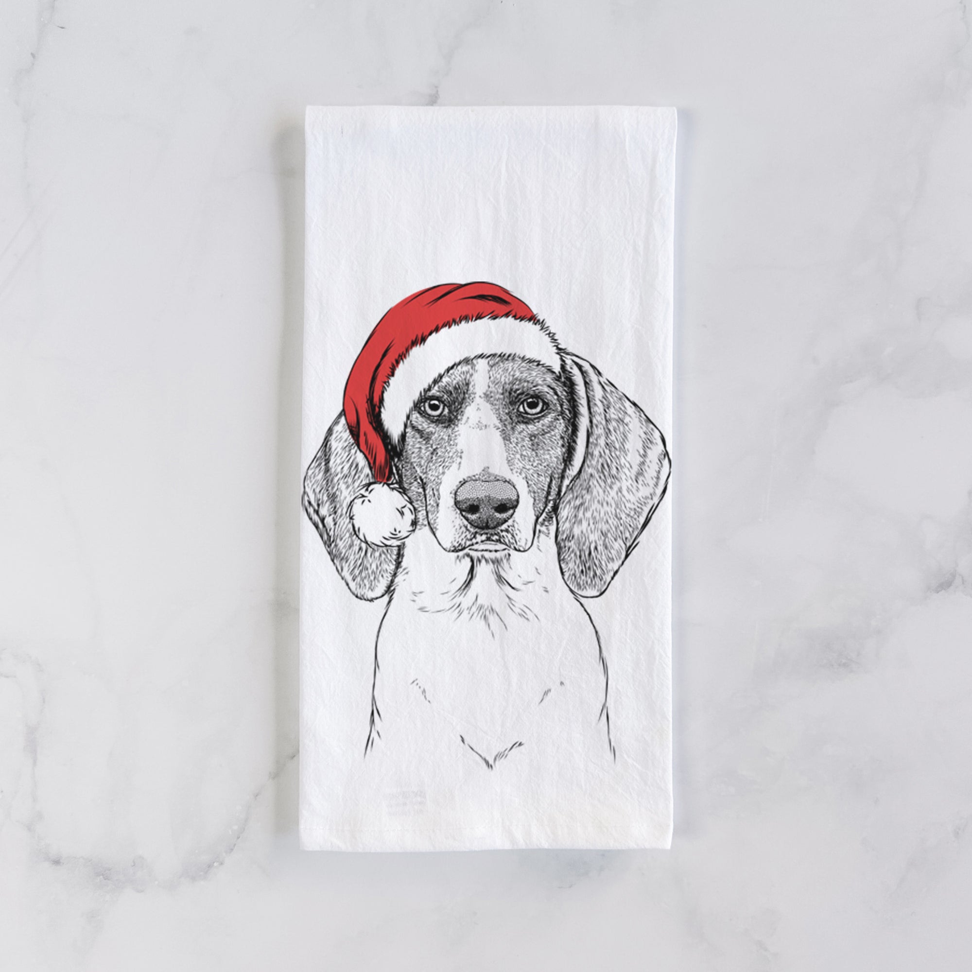 Orin the Treeing Walker Coonhound Tea Towel